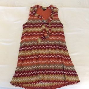 Fall Colored Dress with Neck Tie
